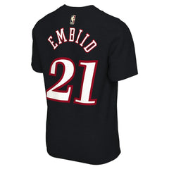 Joel Embiid Philadelphia 76ers Unisex Name & Number T-Shirt Classic Edition Black - NBA