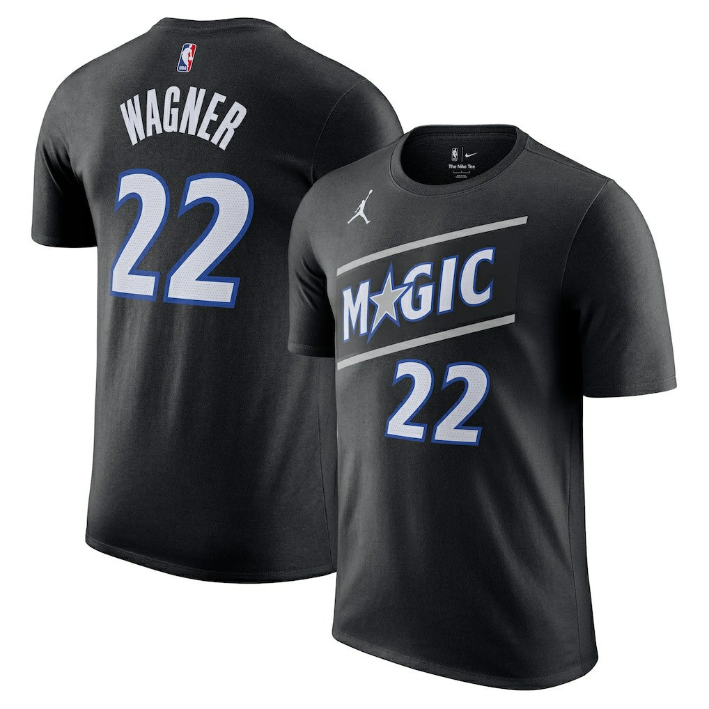 Franz Wagner Orlando Magic Jordan Brand Unisex Name & Number T-Shirt Statement Edition Black - NBA