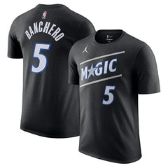 Paolo Banchero Orlando Magic Jordan Brand Unisex Name & Number T-Shirt Statement Edition Black - NBA