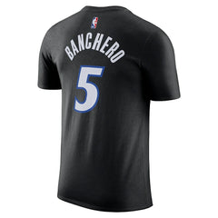 Paolo Banchero Orlando Magic Jordan Brand Unisex Name & Number T-Shirt Statement Edition Black - NBA