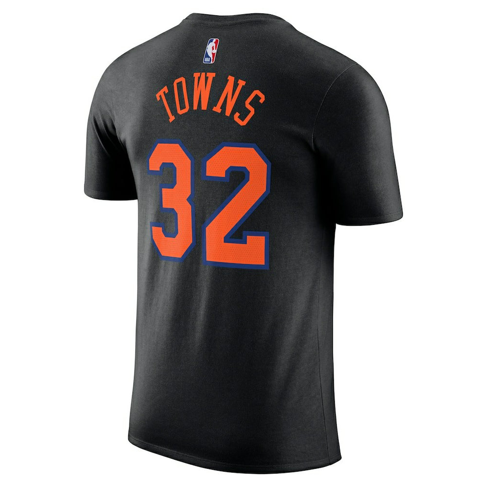 Karl-Anthony Towns New York Knicks Jordan Brand Unisex Name & Number T-Shirt Statement Edition Black - NBA