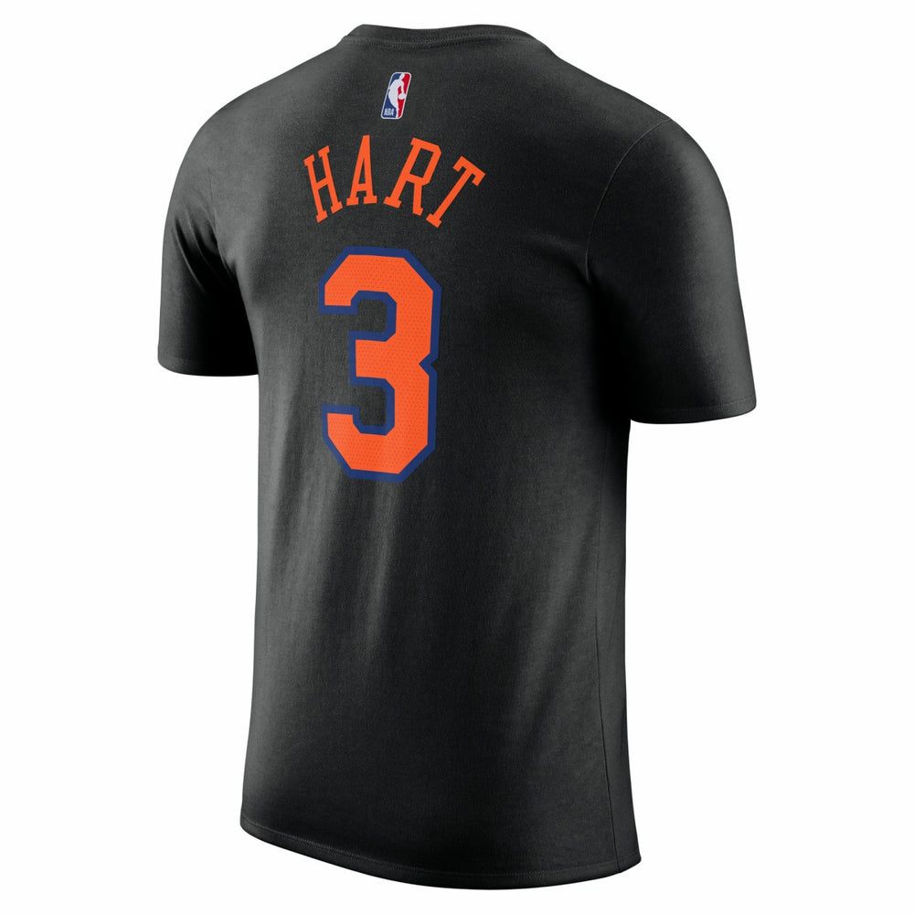 Josh Hart New York Knicks Jordan Brand Unisex Name & Number T-Shirt Statement Edition Black - NBA