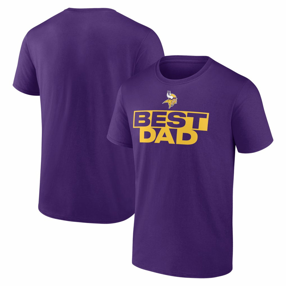 Minnesota Vikings Best Dad Father's Day T-Shirt Purple | NFL