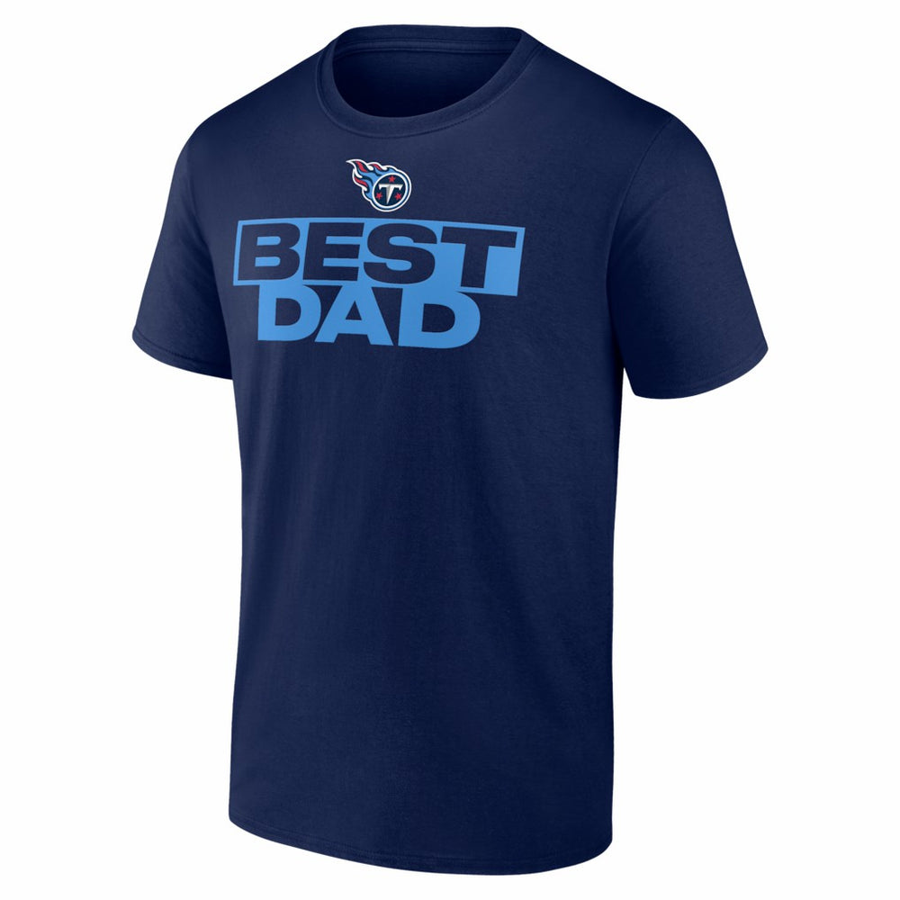 Tennessee Titans Best Dad Father's Day T-Shirt Navy | NFL