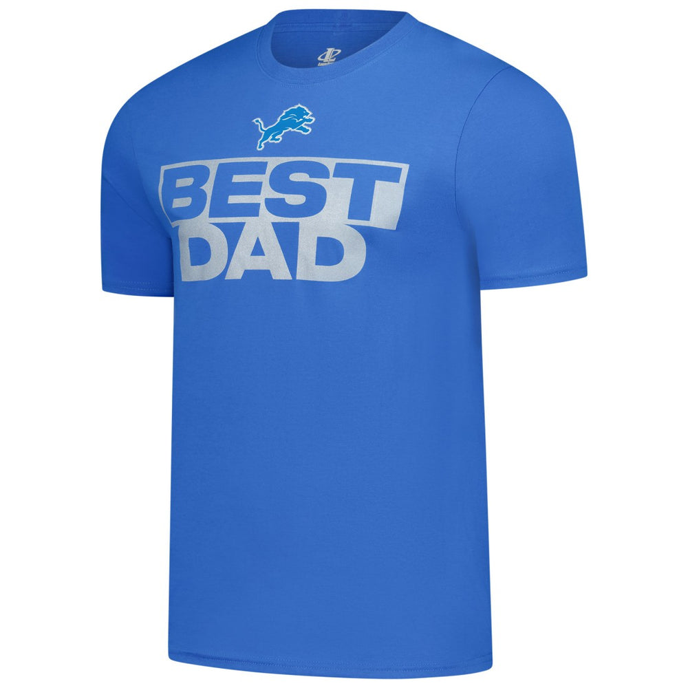 Detroit Lions Best Dad Father's Day T-Shirt Blue | NFL
