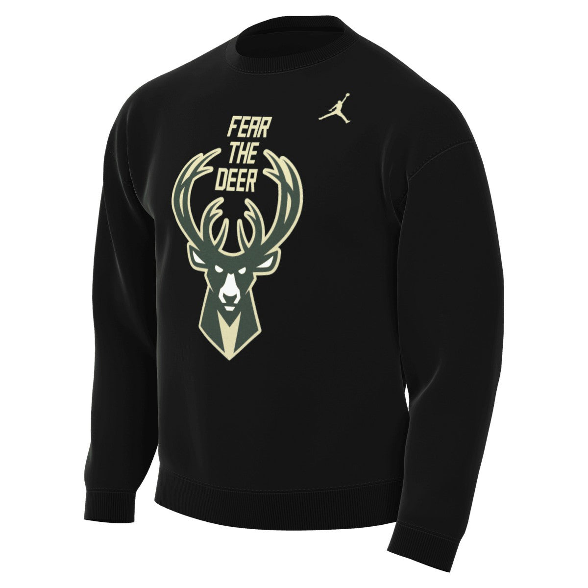 Milwaukee Bucks Jordan Brand Statement Edition Sweatshirt Black - NBA