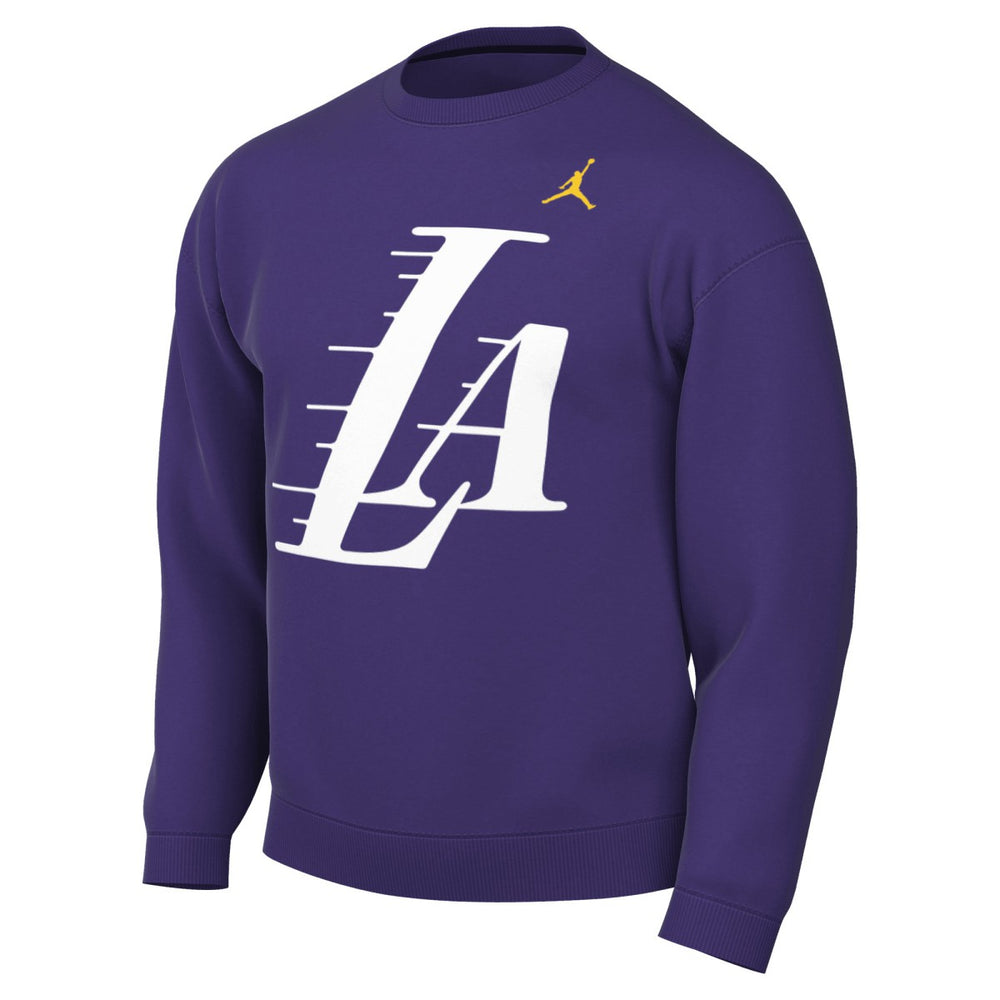 Los Angeles Lakers Jordan Brand Statement Edition Sweatshirt Purple - NBA