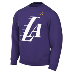 Los Angeles Lakers Jordan Brand Statement Edition Sweatshirt Purple - NBA