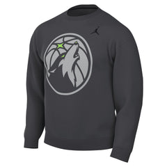Minnesota Timberwolves Jordan Brand Statement Edition Sweatshirt Anthracite - NBA