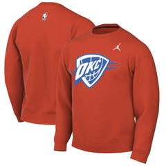Oklahoma City Thunder Jordan Brand Statement Edition Sweatshirt Orange - NBA