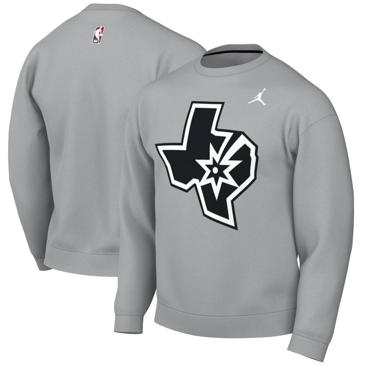 San Antonio Spurs Jordan Brand Statement Edition Sweatshirt Silver - NBA
