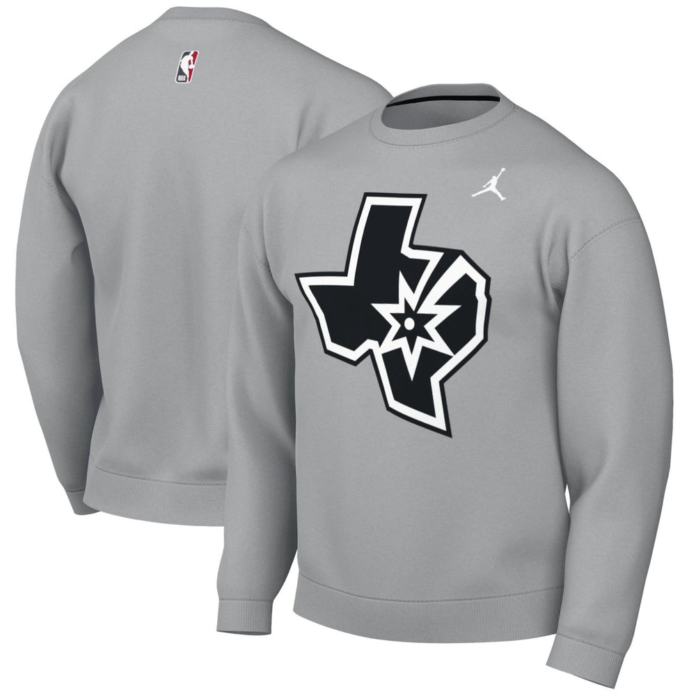 San Antonio Spurs Jordan Brand Statement Edition Sweatshirt Silver - NBA