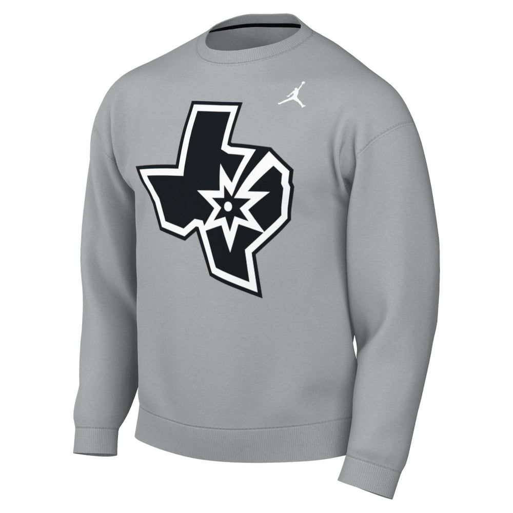 San Antonio Spurs Jordan Brand Statement Edition Sweatshirt Silver - NBA