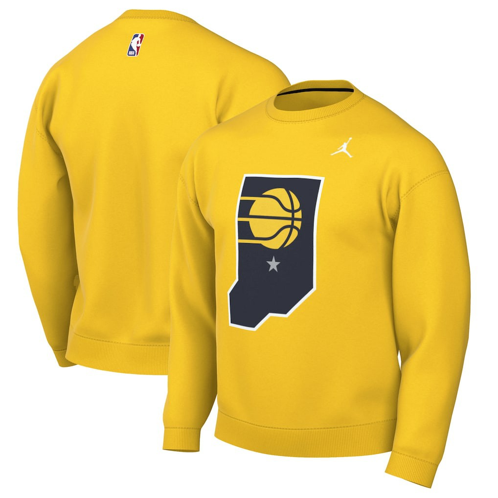 Indiana Pacers Jordan Brand Statement Edition Sweatshirt Gold - NBA