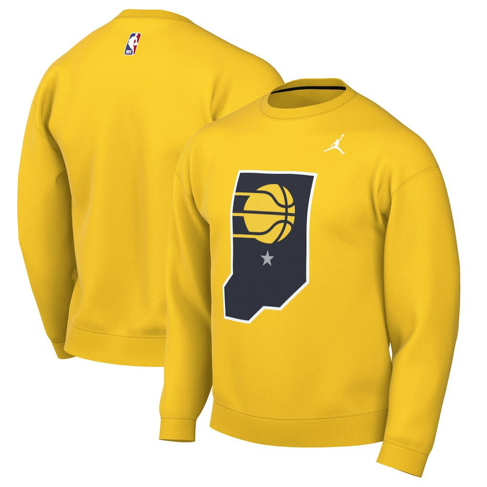 Indiana Pacers Jordan Brand Statement Edition Sweatshirt Gold - NBA
