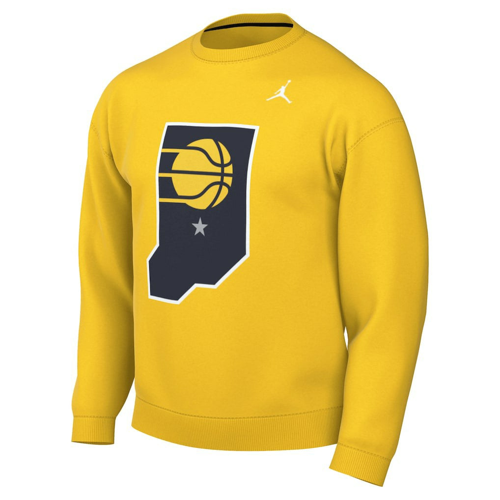 Indiana Pacers Jordan Brand Statement Edition Sweatshirt Gold - NBA