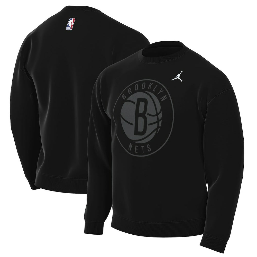 Brooklyn Nets Jordan Brand Statement Edition Sweatshirt Black - NBA
