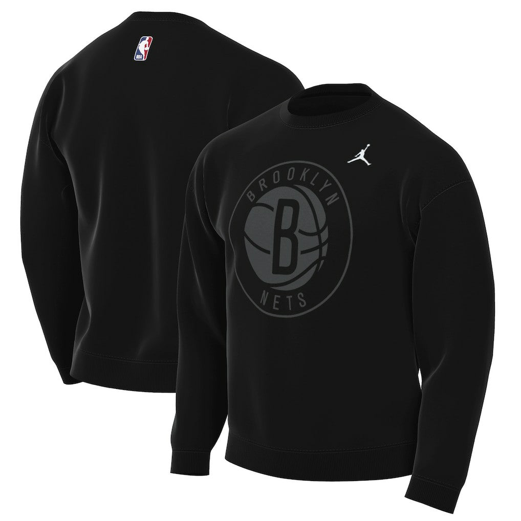 Brooklyn Nets Jordan Brand Statement Edition Sweatshirt Black - NBA