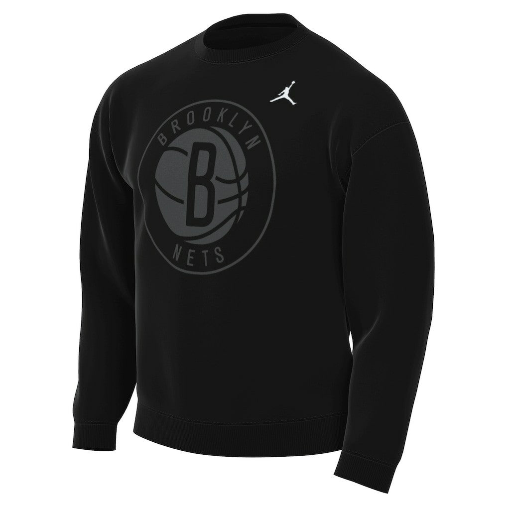 Brooklyn Nets Jordan Brand Statement Edition Sweatshirt Black - NBA