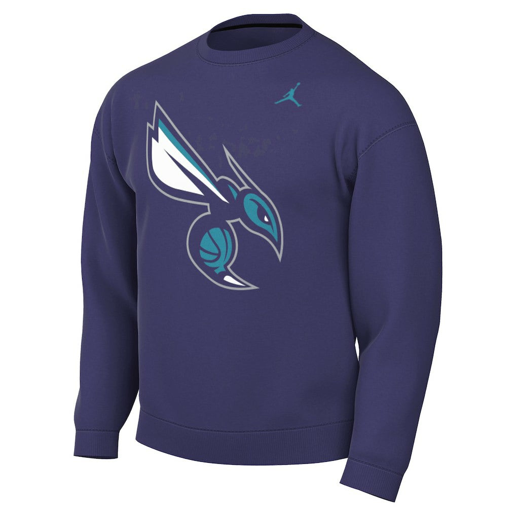 Charlotte Hornets Jordan Brand Statement Edition Sweatshirt Purple - NBA
