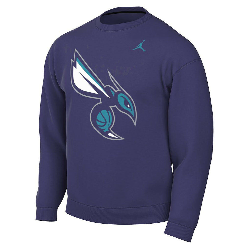 Charlotte Hornets Jordan Brand Statement Edition Sweatshirt Purple - NBA