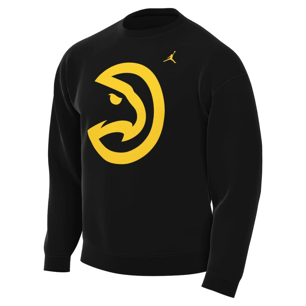 Atlanta Hawks Jordan Brand Statement Edition Sweatshirt Black - NBA