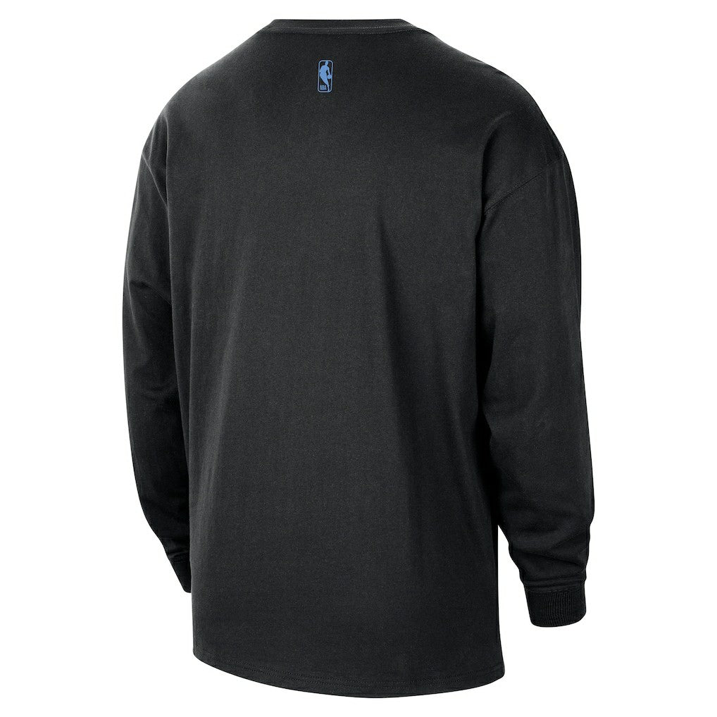 Chicago Bulls 2025/26 City Edition Remix Essential Logo Long Sleeve T-Shirt Black - NBA