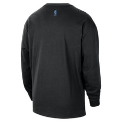 Chicago Bulls 2025/26 City Edition Remix Essential Logo Long Sleeve T-Shirt Black - NBA
