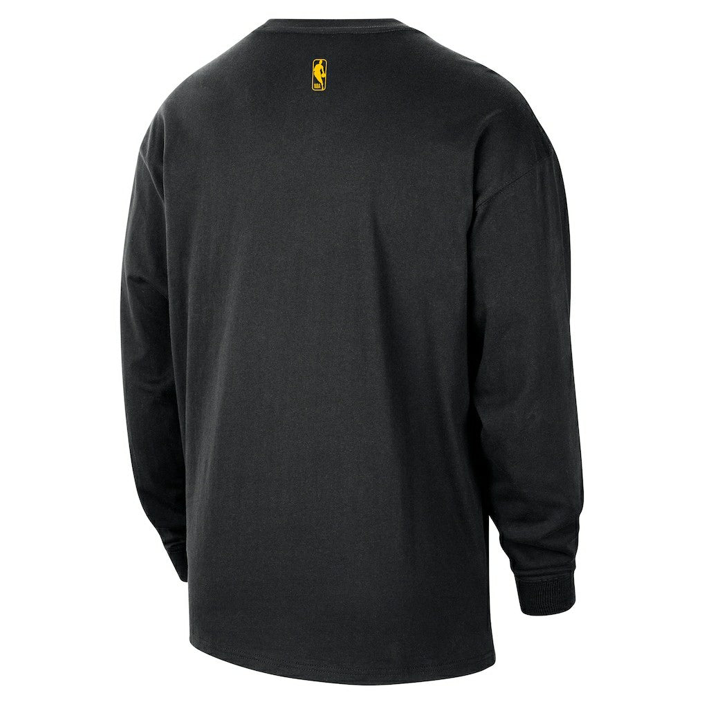Denver Nuggets 2025/26 City Edition Remix Essential Logo Long Sleeve T-Shirt Black - NBA