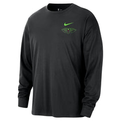 New Orleans Pelicans 2025/26 City Edition Remix Essential Logo Long Sleeve T-Shirt Black - NBA