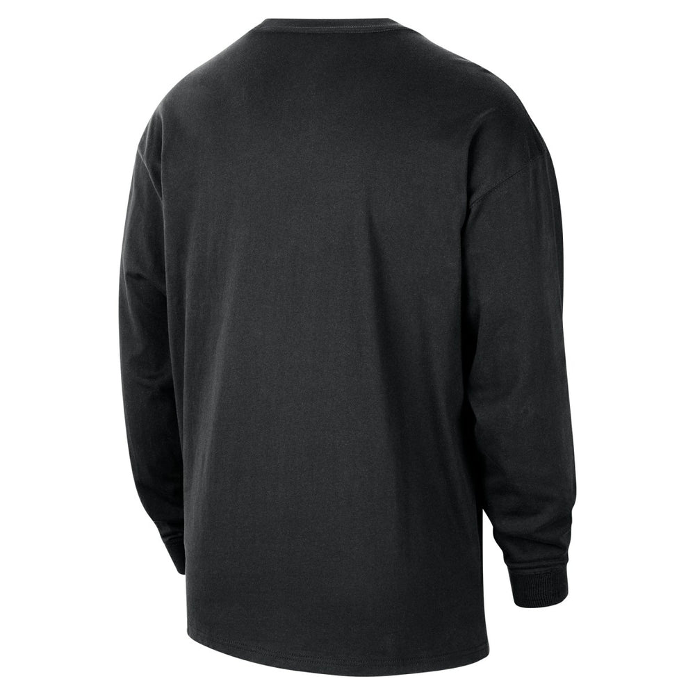 New Orleans Pelicans 2025/26 City Edition Remix Essential Logo Long Sleeve T-Shirt Black - NBA
