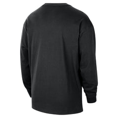 New Orleans Pelicans 2025/26 City Edition Remix Essential Logo Long Sleeve T-Shirt Black - NBA