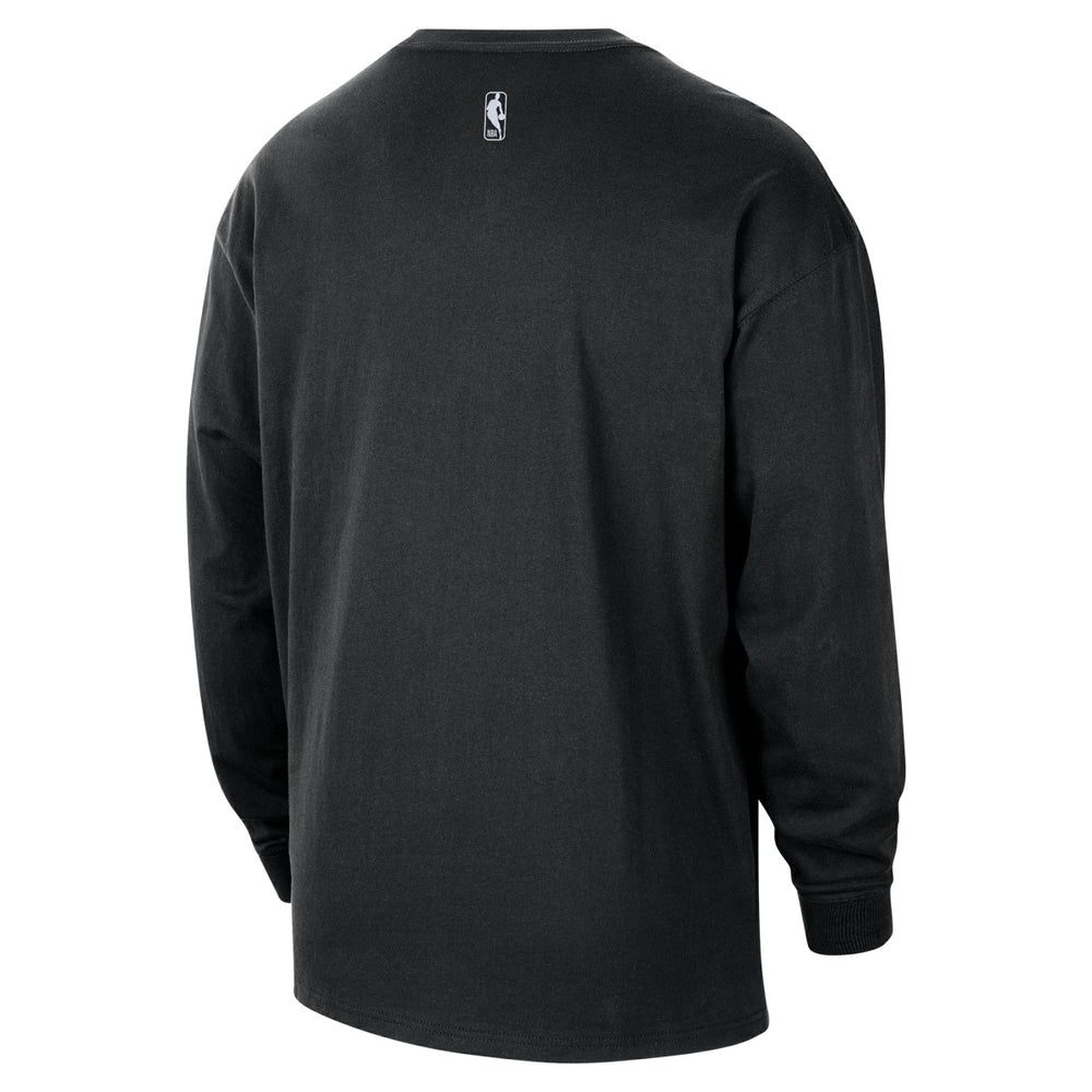 Portland Trail Blazers 2025/26 City Edition Remix Essential Logo Long Sleeve T-Shirt Black - NBA