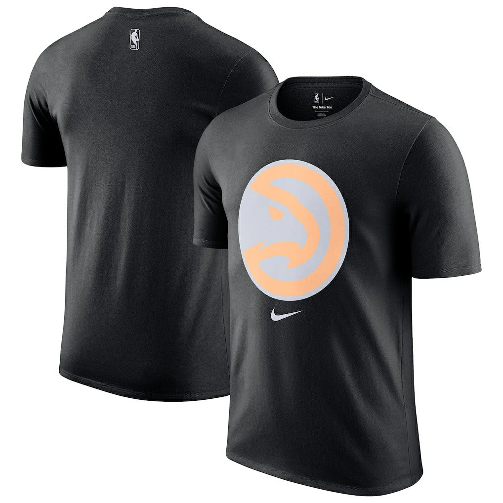 Atlanta Hawks 2025/26 City Edition Remix Essential Logo T-Shirt Black - NBA