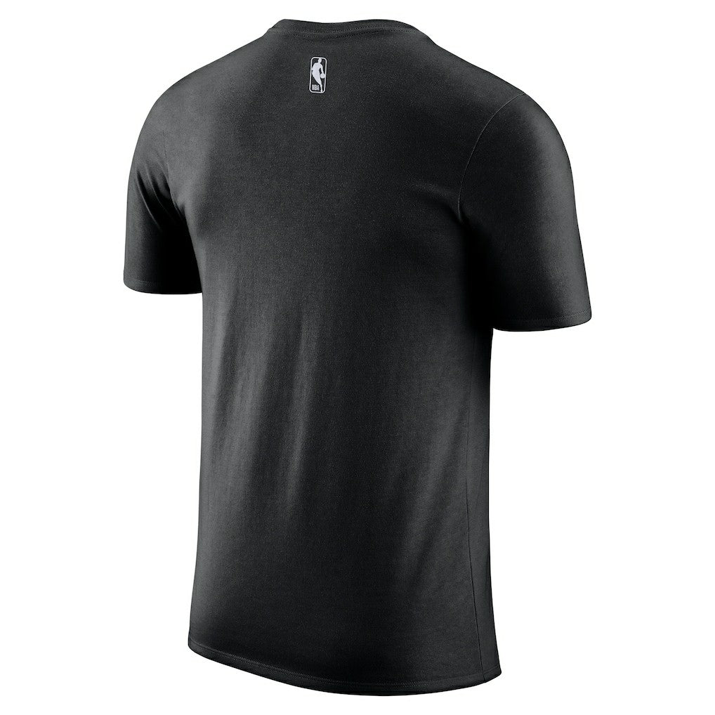 Brooklyn Nets 2025/26 City Edition Remix Essential Logo T-Shirt Black - NBA