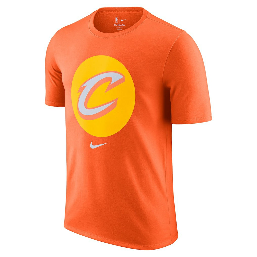 Cleveland Cavaliers 2025/26 City Edition Remix Essential Logo T-Shirt Orange - NBA
