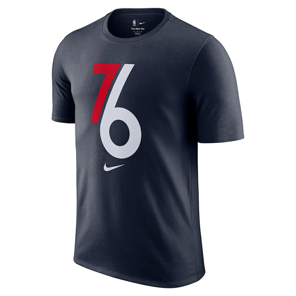 Philadelphia 76ers 2025/26 City Edition Remix Essential Logo T-Shirt Navy - NBA