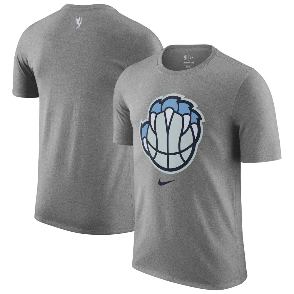 Memphis Grizzlies 2025/26 City Edition Remix Essential Logo T-Shirt Heather Gray - NBA