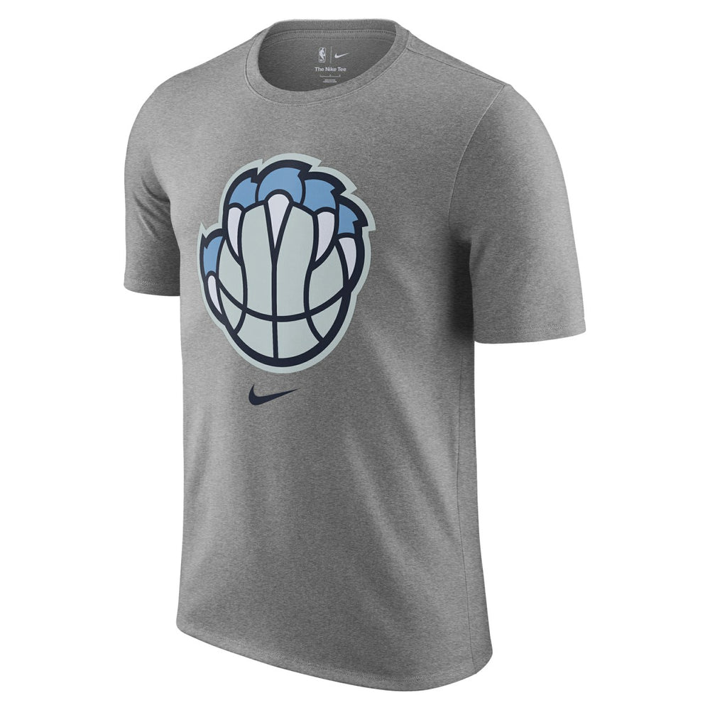 Memphis Grizzlies 2025/26 City Edition Remix Essential Logo T-Shirt Heather Gray - NBA