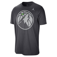 Minnesota Timberwolves Jordan Brand Statement Edition Essential T-Shirt Anthracite - NBA