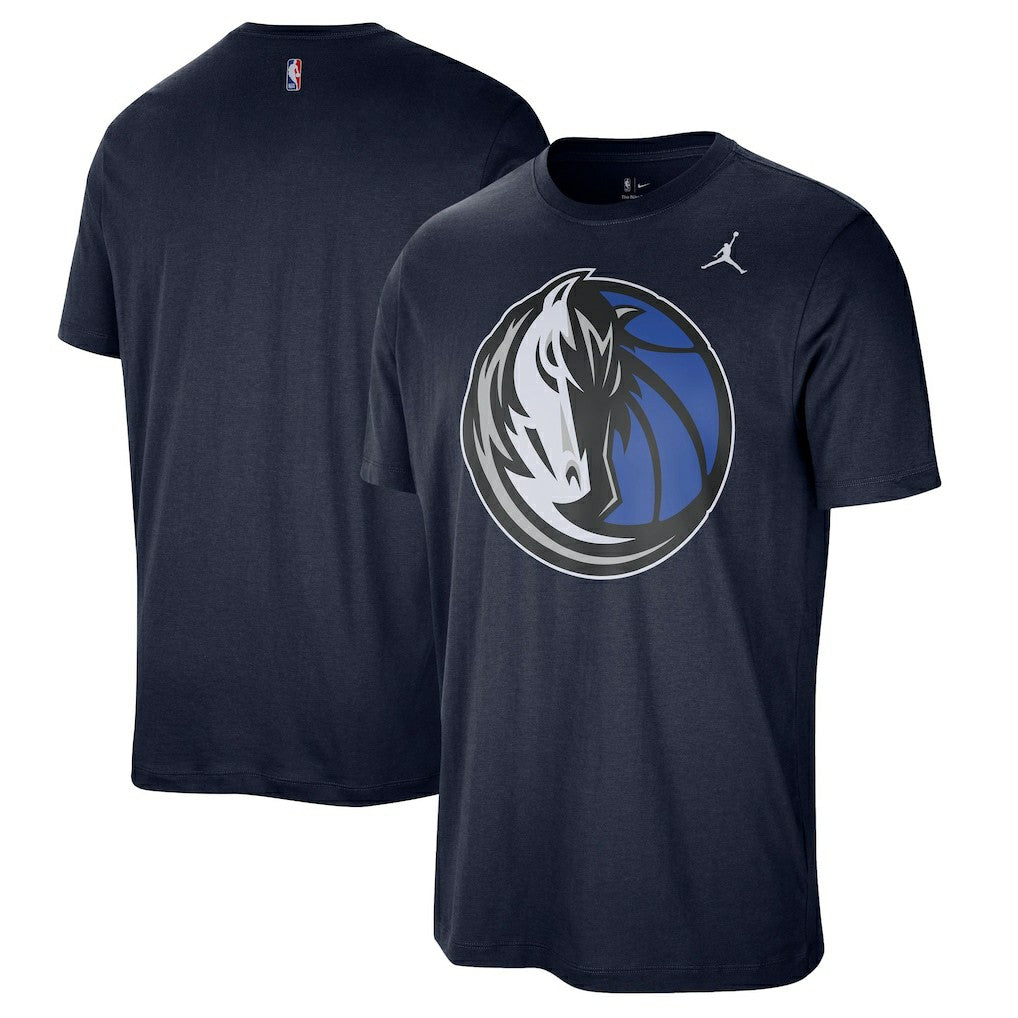Dallas Mavericks Jordan Brand Statement Edition Essential T-Shirt Navy - NBA