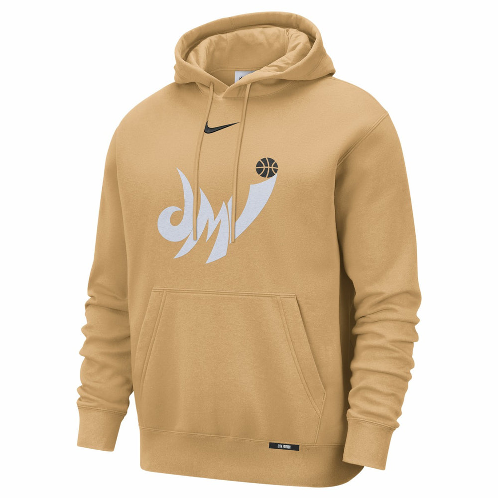 Washington Wizards 2025/26 City Edition Essential Logo Remix Hoodie Gold - NBA