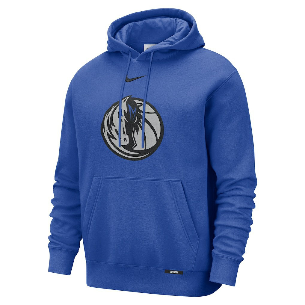 Dallas Mavericks 2025/26 City Edition Essential Logo Remix Hoodie Blue - NBA