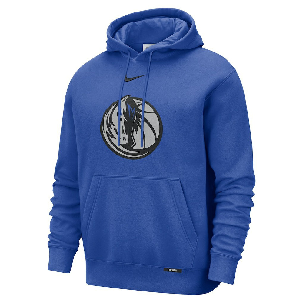 Dallas Mavericks 2025/26 City Edition Essential Logo Remix Hoodie Blue - NBA