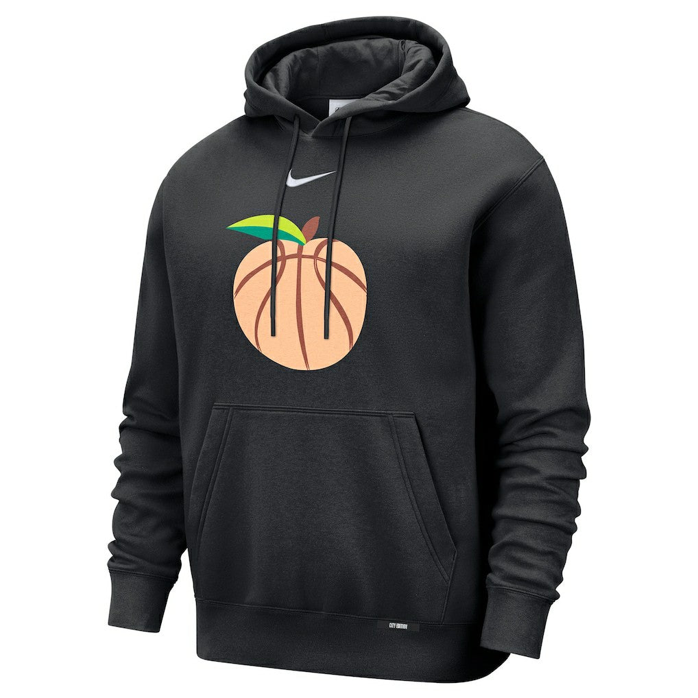 Atlanta Hawks 2025/26 City Edition Essential Logo Remix Hoodie Black - NBA