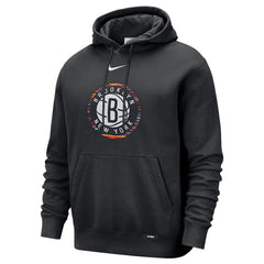 Brooklyn Nets 2025/26 City Edition Essential Logo Remix Hoodie Black - NBA