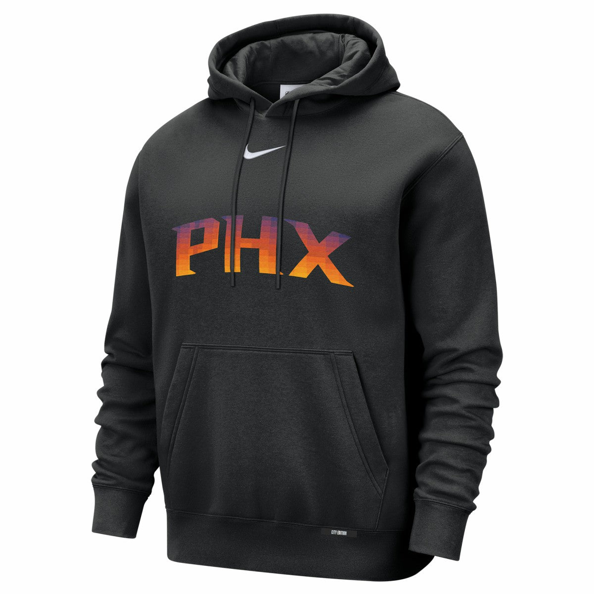Phoenix Suns 2025/26 City Edition Essential Logo Remix Hoodie Black - NBA