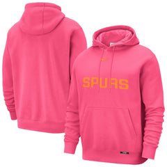 San Antonio Spurs 2025/26 City Edition Essential Logo Remix Hoodie Pink - NBA