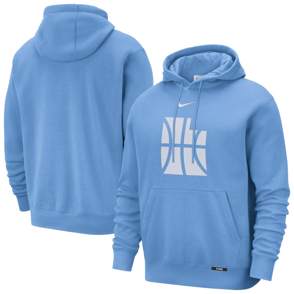 Utah Jazz 2025/26 City Edition Essential Logo Remix Hoodie Blue - NBA