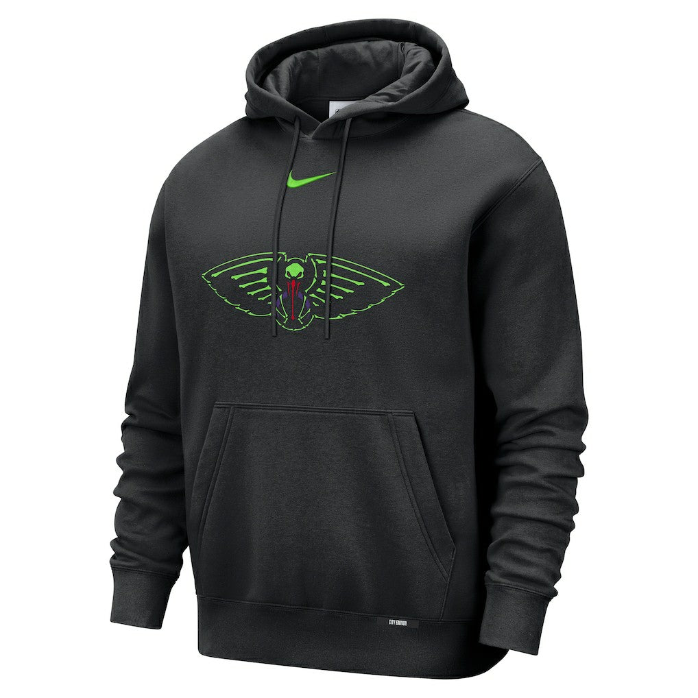 New Orleans Pelicans 2025/26 City Edition Essential Logo Remix Hoodie Black - NBA